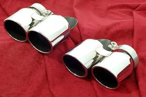 Endrohre für Porsche 997 mit Klappenauspuff